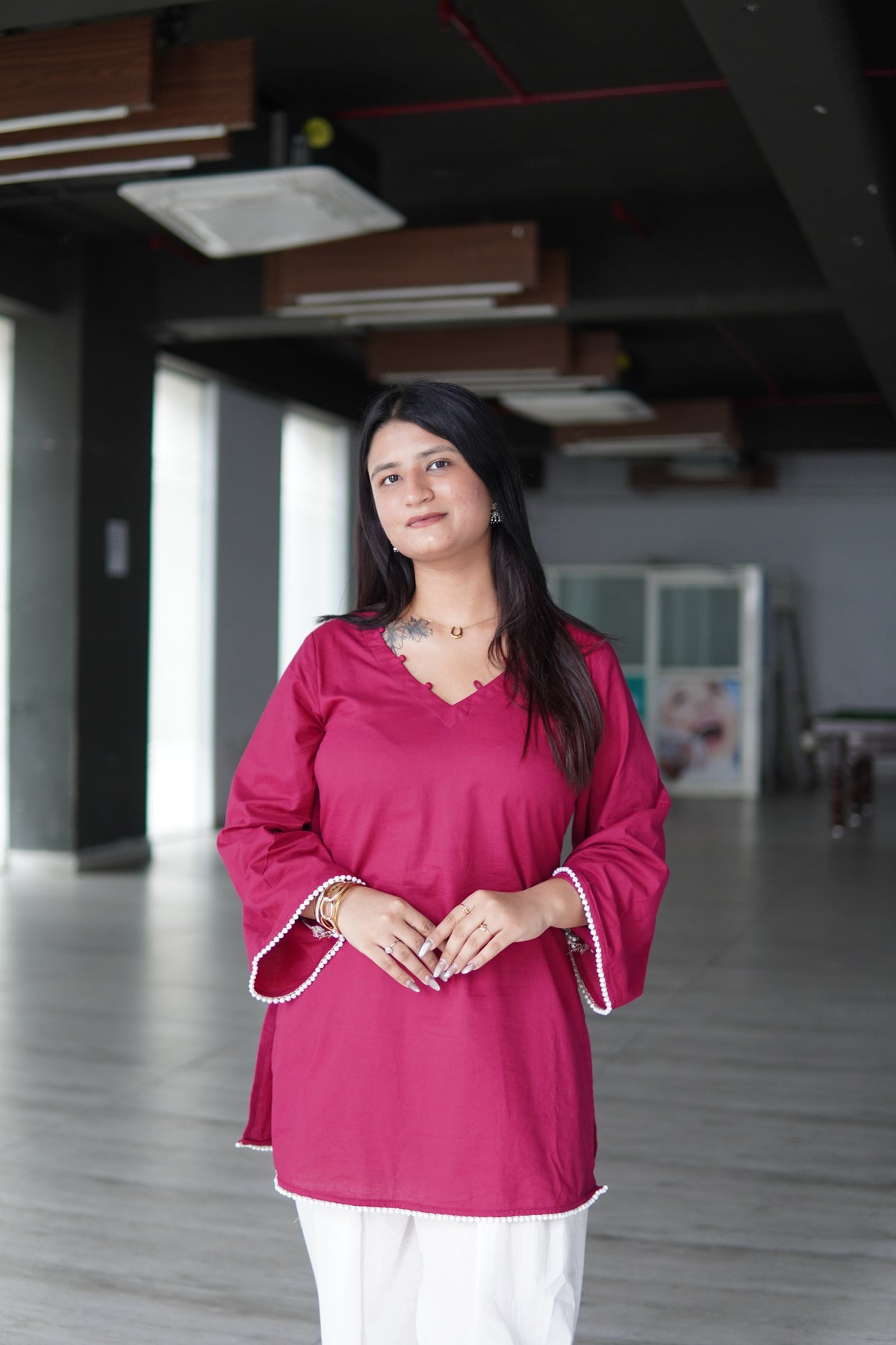 Fuchsia Pink Farshi Salwar Set