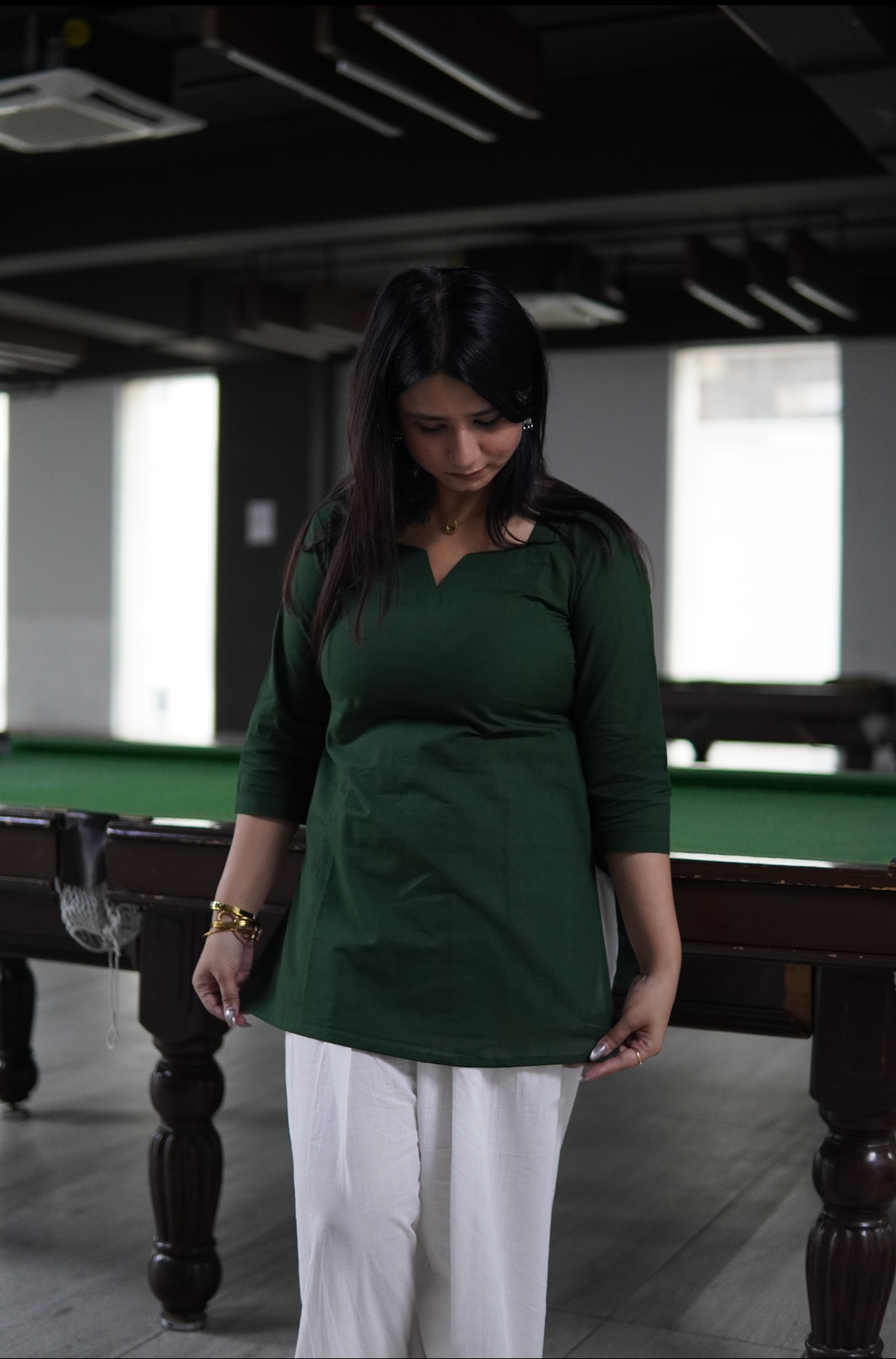 Forest Green Everyday Kurti