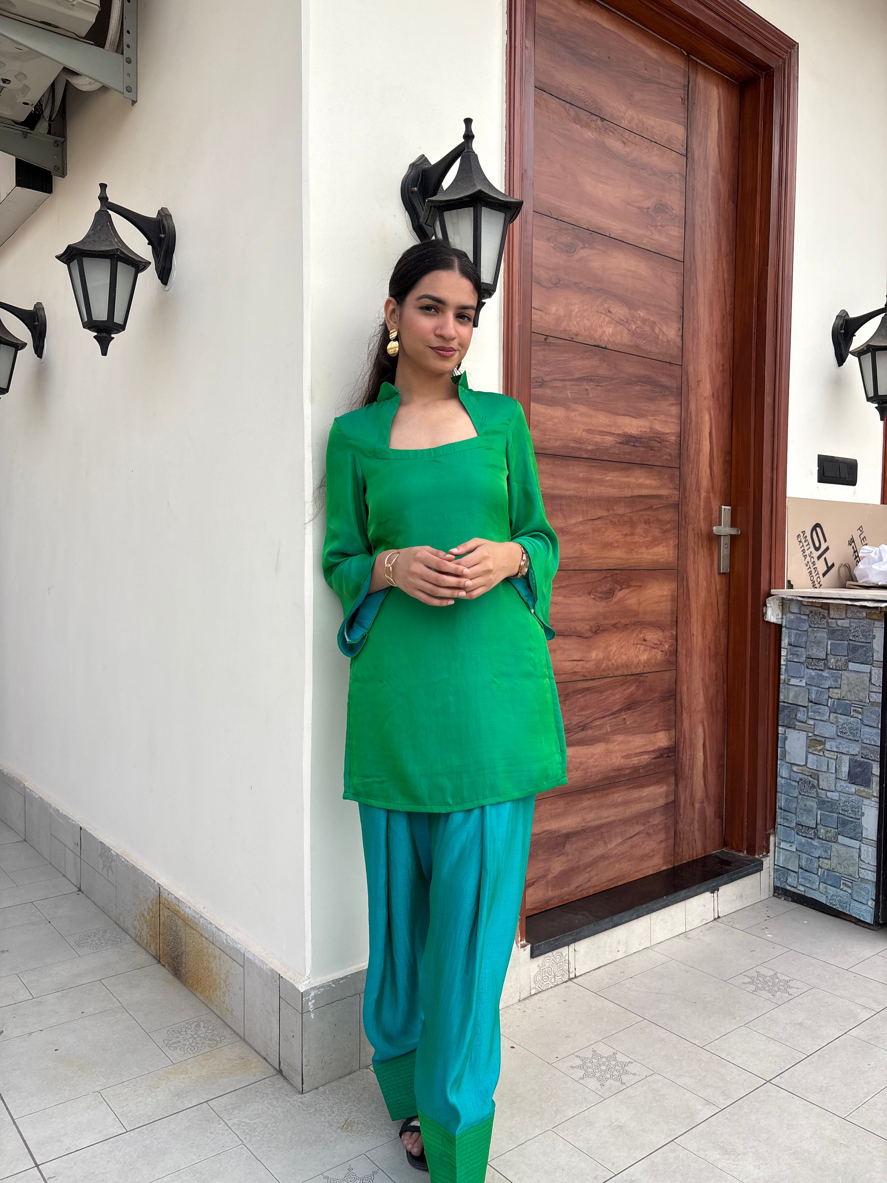 Emerald Green &amp; Teal Co-ord Set 💚