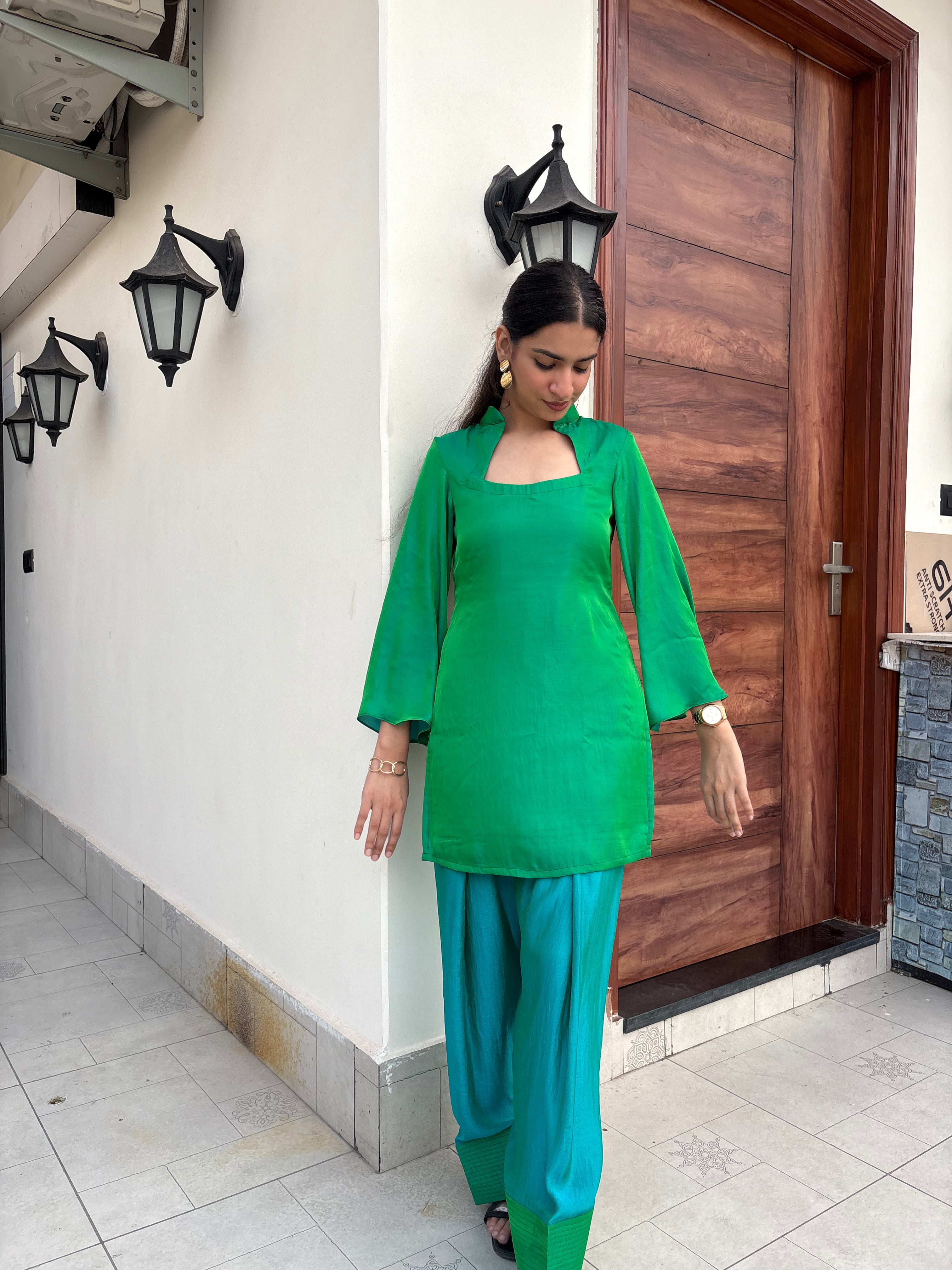 Emerald Green &amp; Teal Co-ord Set 💚